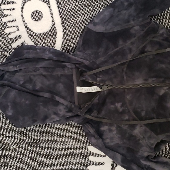 Lulu Align HR Pant 25" & Hooded Define Jacket - Nulu Diamond Dye Graphite Grey - Picture 7 of 10